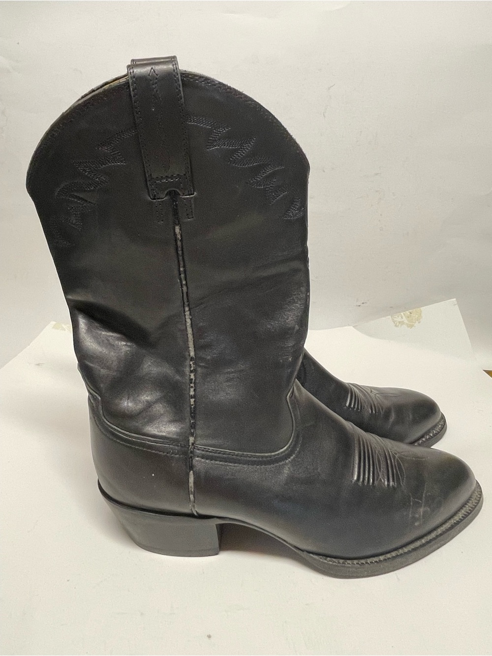 Ariat Men's Black Leather Western Cowboy Boots size 10.5EE